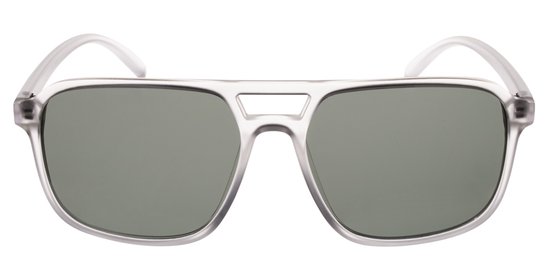 Icon Eyewear Zonnebril USUAL SUSPECT - Mat Transparant montuur - Groene glazen