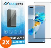 Mobigear Screenprotector geschikt voor Huawei Mate 40 Pro Glazen | Mobigear Curved Screenprotector - Case Friendly - Zwart (2-Pack)
