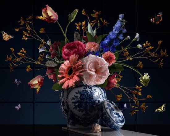 IXXI Royal Beauty - Wanddecoratie - Bloemen en Planten - 100 x 80 cm