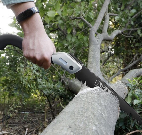Airaj Snoeischaar incl. takkenzaag - Bloemenschaar - Takkenschaar - Tuinschaar - Max. Ø 35mm - Zilver - Handschoenen + opbergdoos + draagkoord van AIRAJ — afbeelding 5