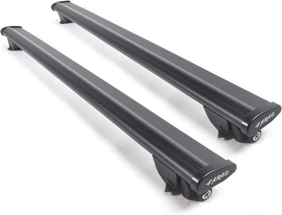 Galeries de toit adaptées au Cupra Formentor à partir de 2020 - Rails de toit fermés - Aluminium - Capacité de charge élevée 100kg - Wingbar - Zwart - Merk Farad