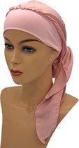 Johnson Headwear® - Chemo wikkelmuts - Dames muts - Kleur: Roze - Chemo Cap - Muts - Cap - Hoofddeksel - Zomer Mutsje