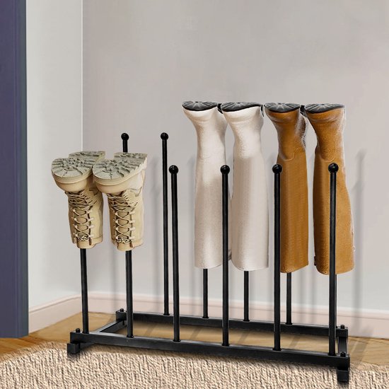 mDesign - Laarzenrek - schoenenkast - voor werkschoenen, rijlaarzen, schoenen voor buiten - voor