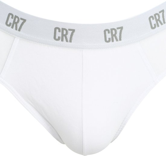 Cristiano Ronaldo 7 Slip Cotton Stretch Lot de 3 Main Basic Homme White - Taille XXL