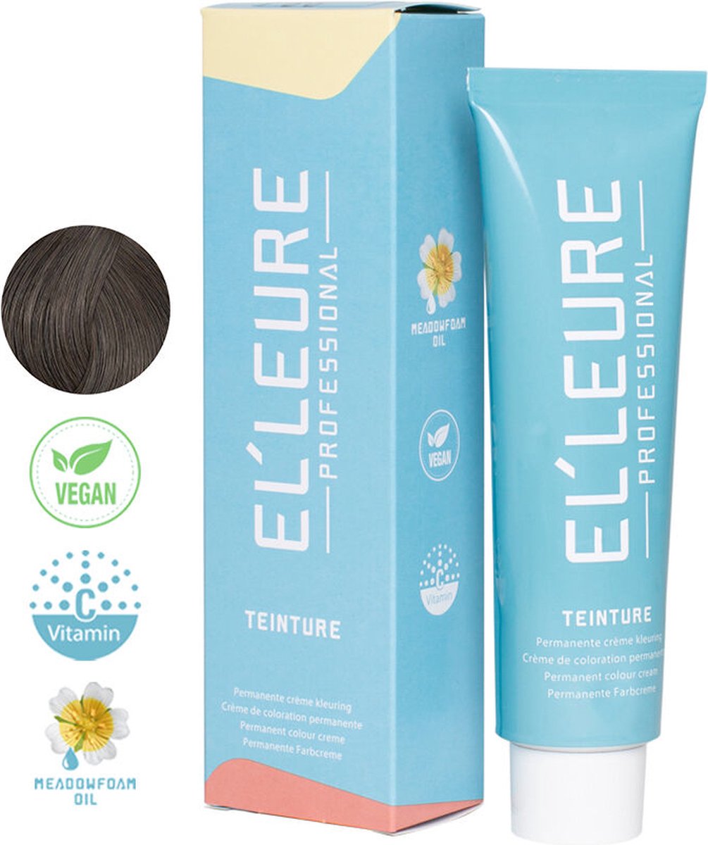 Elleure Haarverf - Teinture 4.3 midden goudbruin - 100 ml
