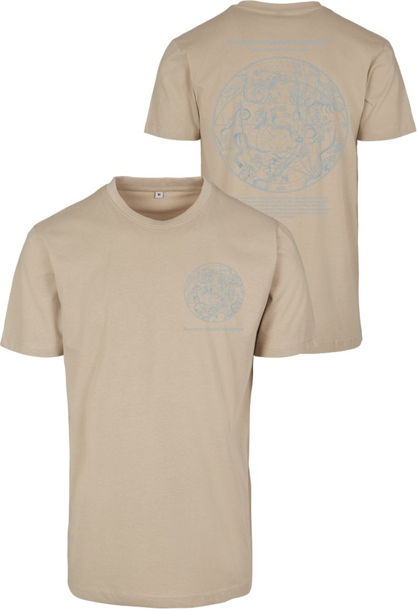 Mister Tee Hemisphere Heren Tshirt M Beige