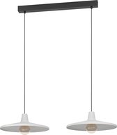 Lampe à suspension EGLO Minière - E27 - 99,5 cm - Grijs/ Zwart