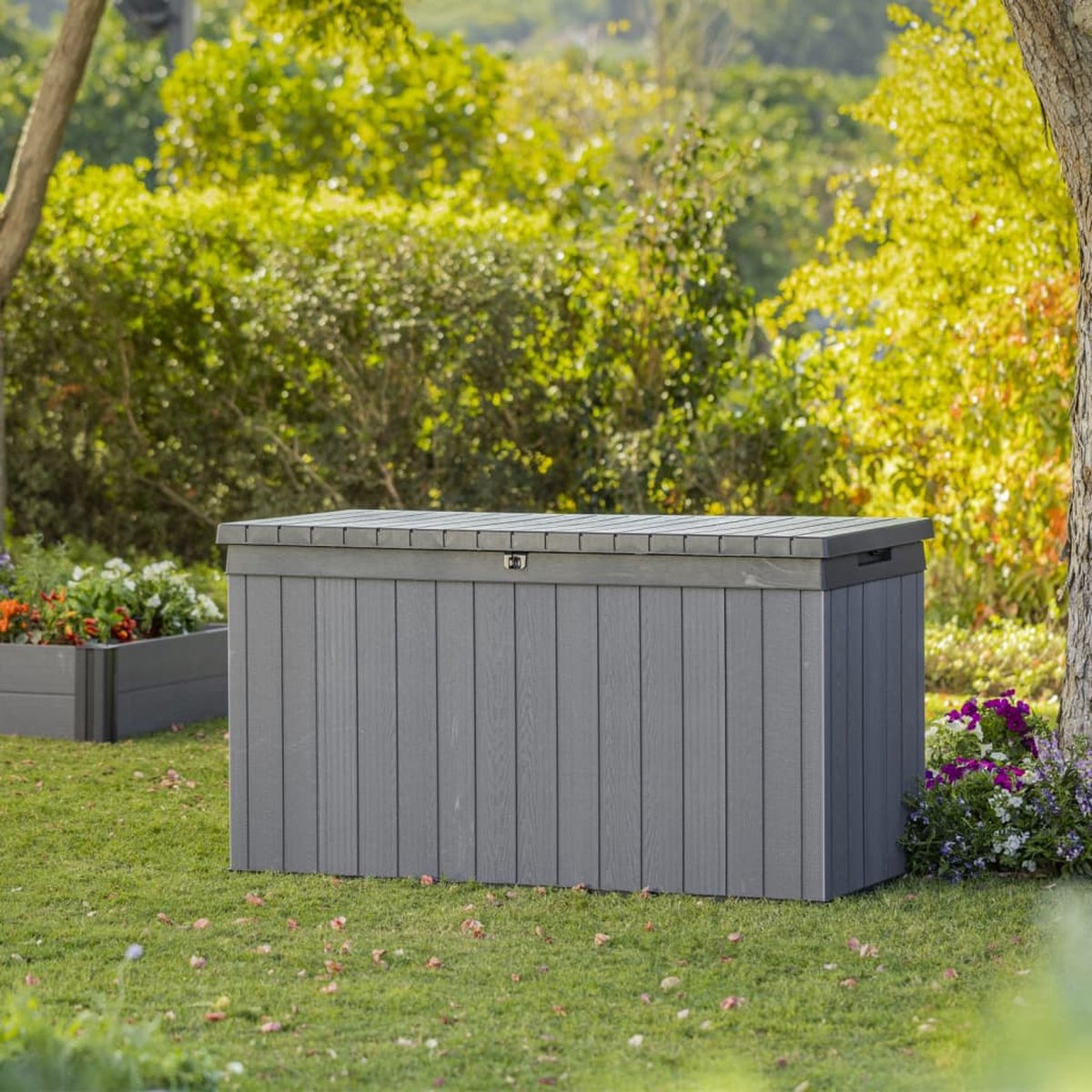 Keter Darwin Opbergbox - 570L - 142,5x65,5x78,2cm - Grijs