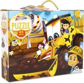 Grafix Legpuzzel Digger Truck 45 Stukjes