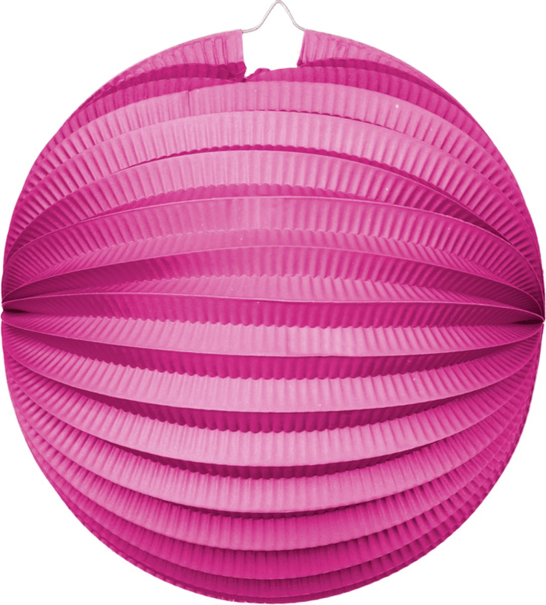 Papieren Lampion Hard Roze 25cm - Feest Decoratie Bruiloft Zomer Festival