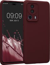 kwmobile telefoonhoesje geschikt voor Xiaomi 13 Lite 5G - TPU backcover met siliconen coating - Smartphone case in bordeaux-violet