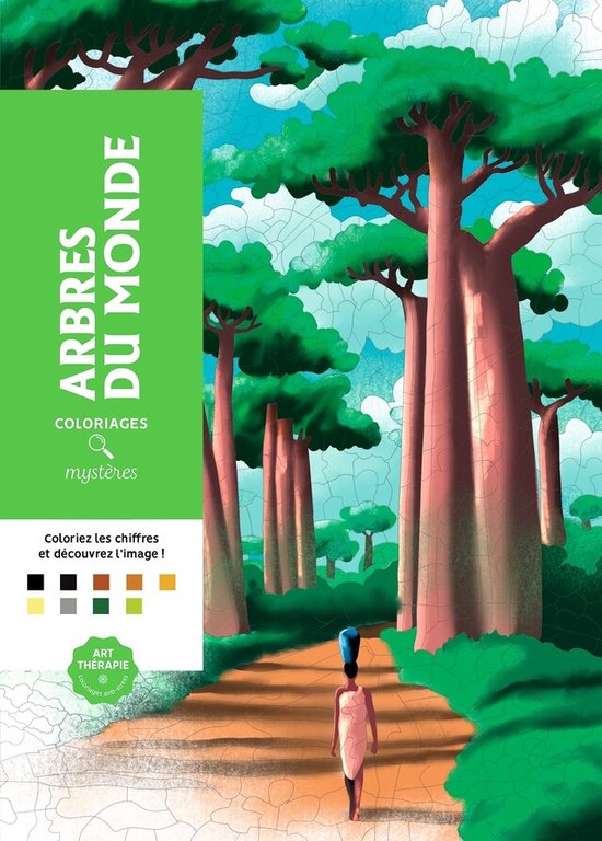 Foto: Coloriages myst res arbres du monde kleuren op nummer kleurboek hachette