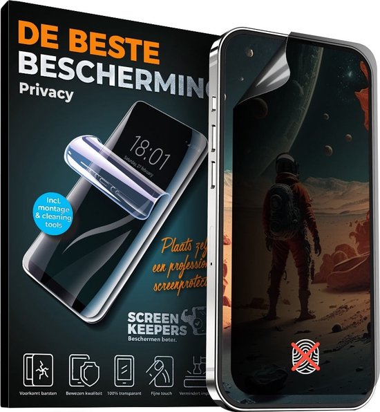 Protection d'écran privacy mate adaptée au Xiaomi Redmi Note 7 - Geen glazen screenprotector - Privacy Screenprotector - Privacy screenprotector voor de Xiaomi Redmi Note 7 - TPU bescherm folie - Anti Spy - Screenkeepers