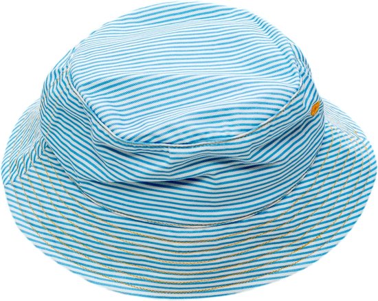 Ducksday - Chapeau de soleil anti-UV pour enfant - UPF50+ - Katoen - True Blue - 5/7 ans