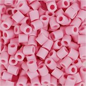 BioBeads van NABBI, afm 5x5 mm, gatgrootte 2.5 mm, medium, roze, 1000 stuk/ 1 doos