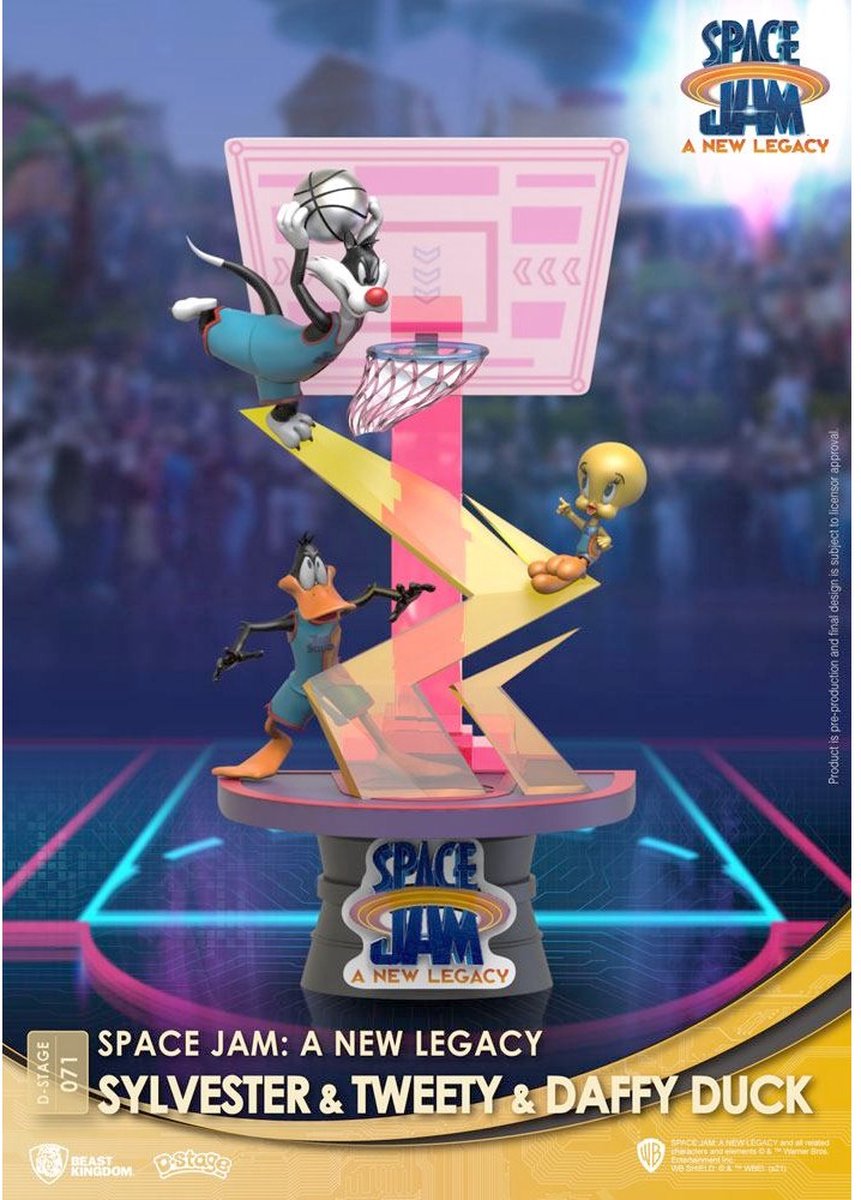 Beast Kingdom Toys Space Jam - D-Stage PVC Diorama Sylvester & Tweety & Daffy Duck Standard Ver. 15 cm Beeld/figuur - Multicolours