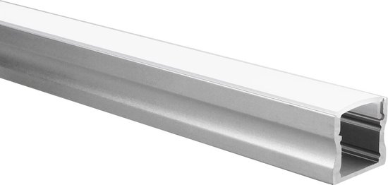 LED strip profiel Potenza aluminium hoog 1m incl. melkwitte afdekkap