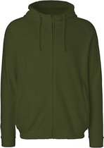 Bol.com Unisex Hoodie met capuchon en rits Military - XL aanbieding