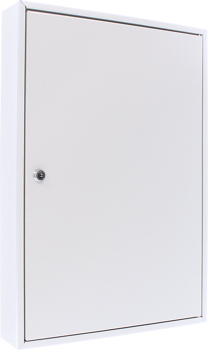 Rottner Sleutelkast S50 – Sleutelkluis met Cilinderslot – voor 50 Sleutels – Sleutelkast voor Kantoor en Bedrijf – Lichtgrijs – 55x38x8 cm