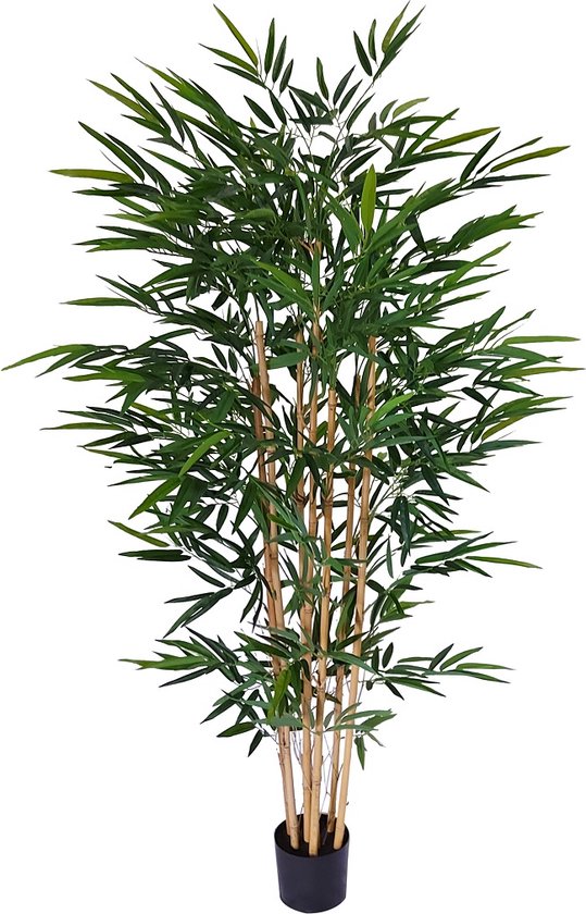 Kunst Bamboe plant - 180cm - Sier Bamboe Plant in Pot