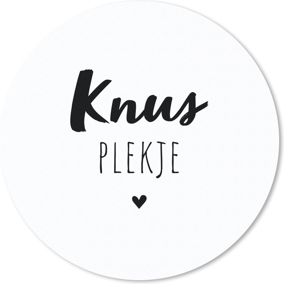 Muismat rond 40x40 cm - Mousepad Quotes - Knus plekje - Tuin - Tekst - Ronde muismatten