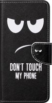 Coverup Book Case - Geschikt voor OnePlus Nord CE 5G Hoesje - Don't Touch