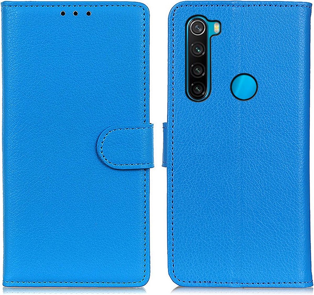 Coverup Hoesje - Geschikt voor Xiaomi Redmi Note 8 Hoesje - Coverup Book Case - Blauw