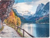 Bol.com Muismat - Mousepad - Bergen - Meer - Pad - Natuur - Water - 23x19 cm - Muismatten aanbieding
