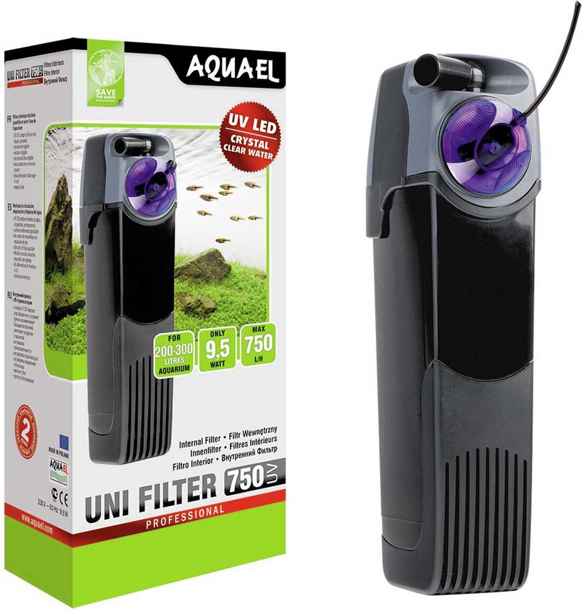 Aquael unifilter 750 - Aquarium Filter met UV thumbnail 5