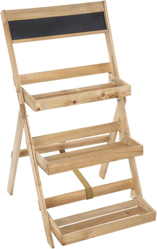 hi-plantenrek-3-laags-inklapbaar-hout-bol