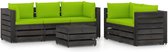 vidaXL-6-delige-Loungeset-met-kussens-grijs-geïmpregneerd-hout