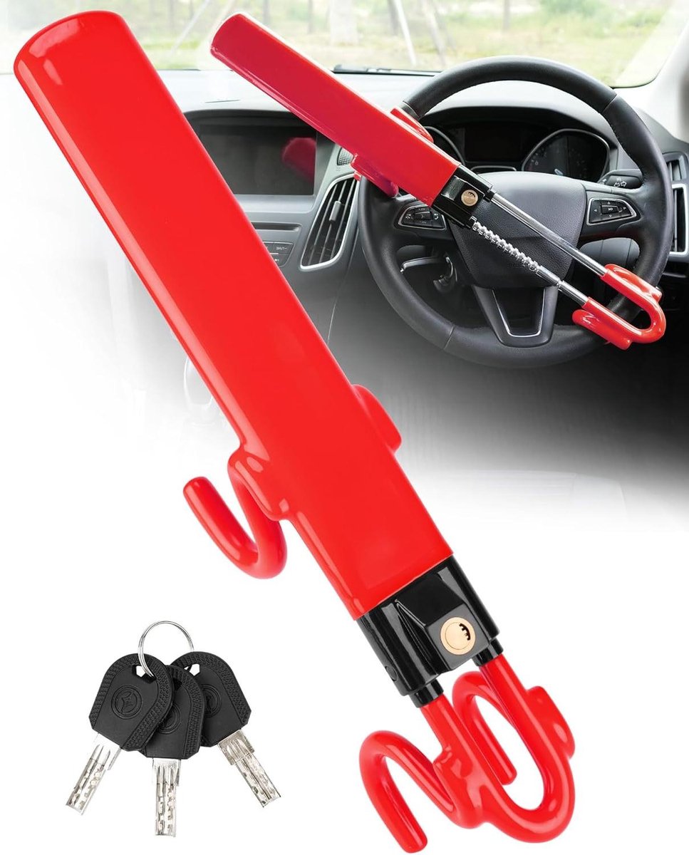 Antivol Volant Voiture Universel En Acier - Protection Renforcée Contre Le Vol
