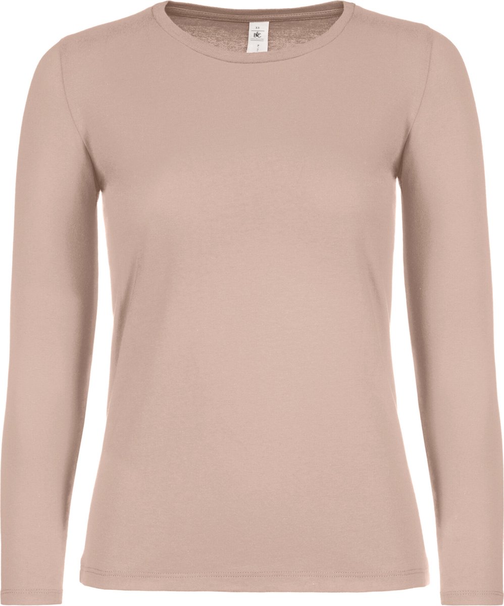 B&C BE INSPIRED - Women´s T-Shirt #E150 Long Sleeve - Millennial Pink - XL