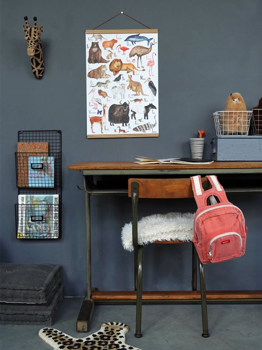 Dieren ABC (DE) | Voor Baby- & Kinderkamer | Geproduceerd in NL | Eigen Ontwerp | Hartendief Design