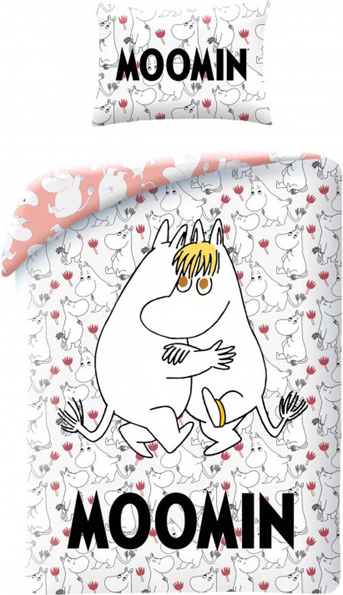 Moomin Dekbedovertrek hugs 140 x 200 cm (50 x 70 cm)