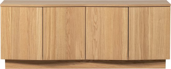 WOOOD Zuma tv-meubel - Push-To-Open - Eiken - Transparant - 52x133x45