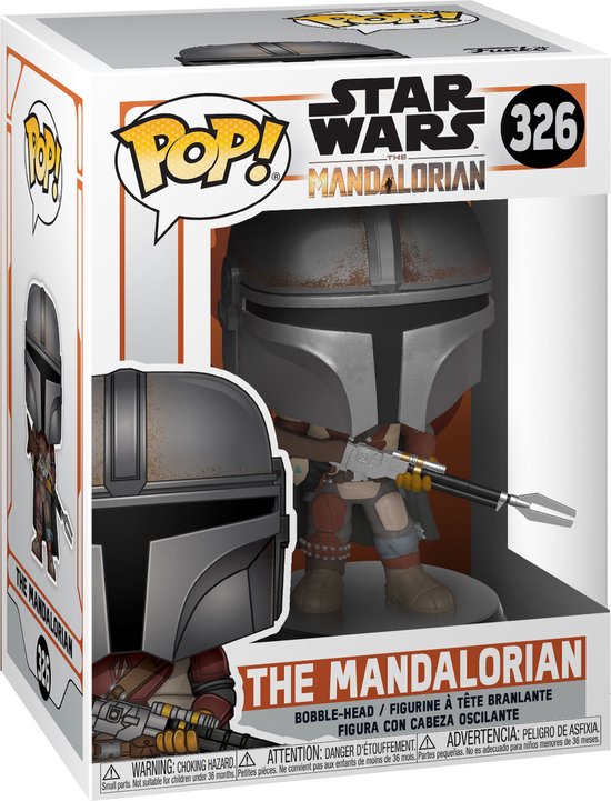 Funko POP! Star Wars: The Mandalorian - The Mandalorian #326 | Bobble-Head Vinyl Figure |