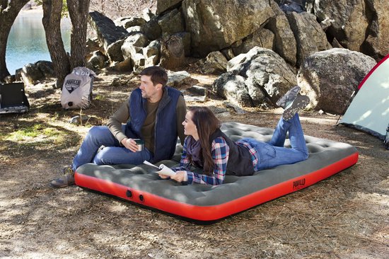 Bestway Dubbel Matras Roll & Relax 203x183x22 cm Opblaasbaar en Camping 67703 van Bestway — afbeelding 3