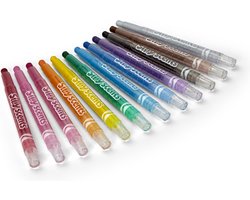 Crayola - Crayons de cire parfumés rotatifs - 12 pièces