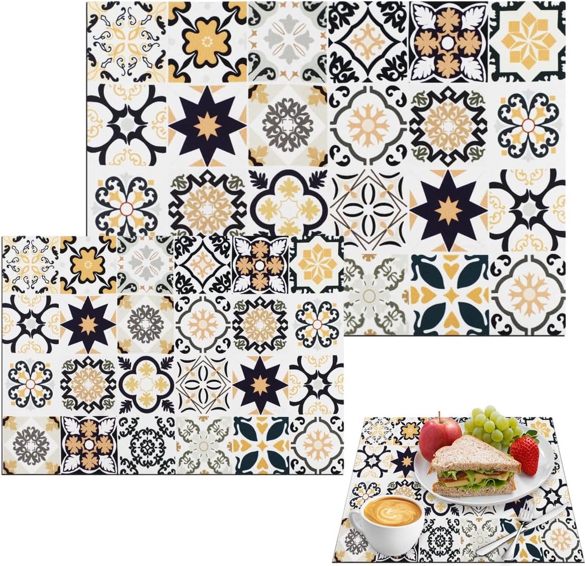 Goedkoopste 2 stuks afdruipmatten voor koffiemachines, absorberende afdruipmatten, sneldrogende absorberende bodem voor koffiemachines, afdruipmatten voor de keuken, restaurant, bar, café