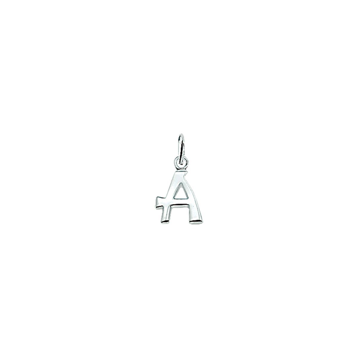 Zilver Gerhodineerde Hanger letter A 1329999