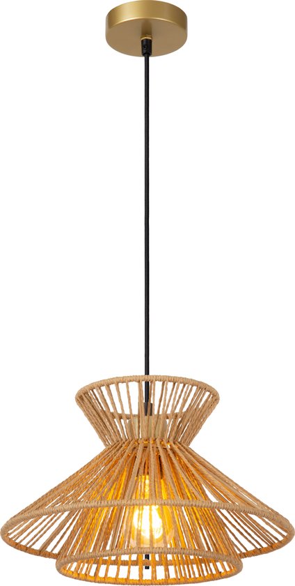 Lucide TASMAN - Hanglamp - 1xE27 - Naturel - Japandi