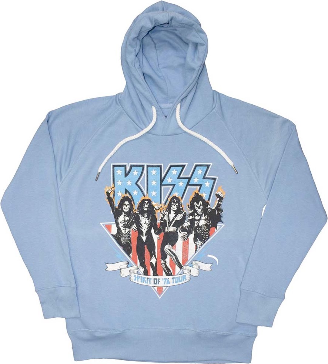 Kiss - Americana Hoodie/trui - 3XL - Blauw