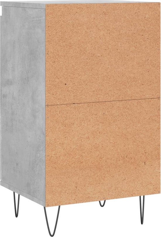 vidaXL Buffet - Commodes - Armoire - Armoire murale - Buffet 40x35x70 cm Bois d'ingénierie Béton Gris