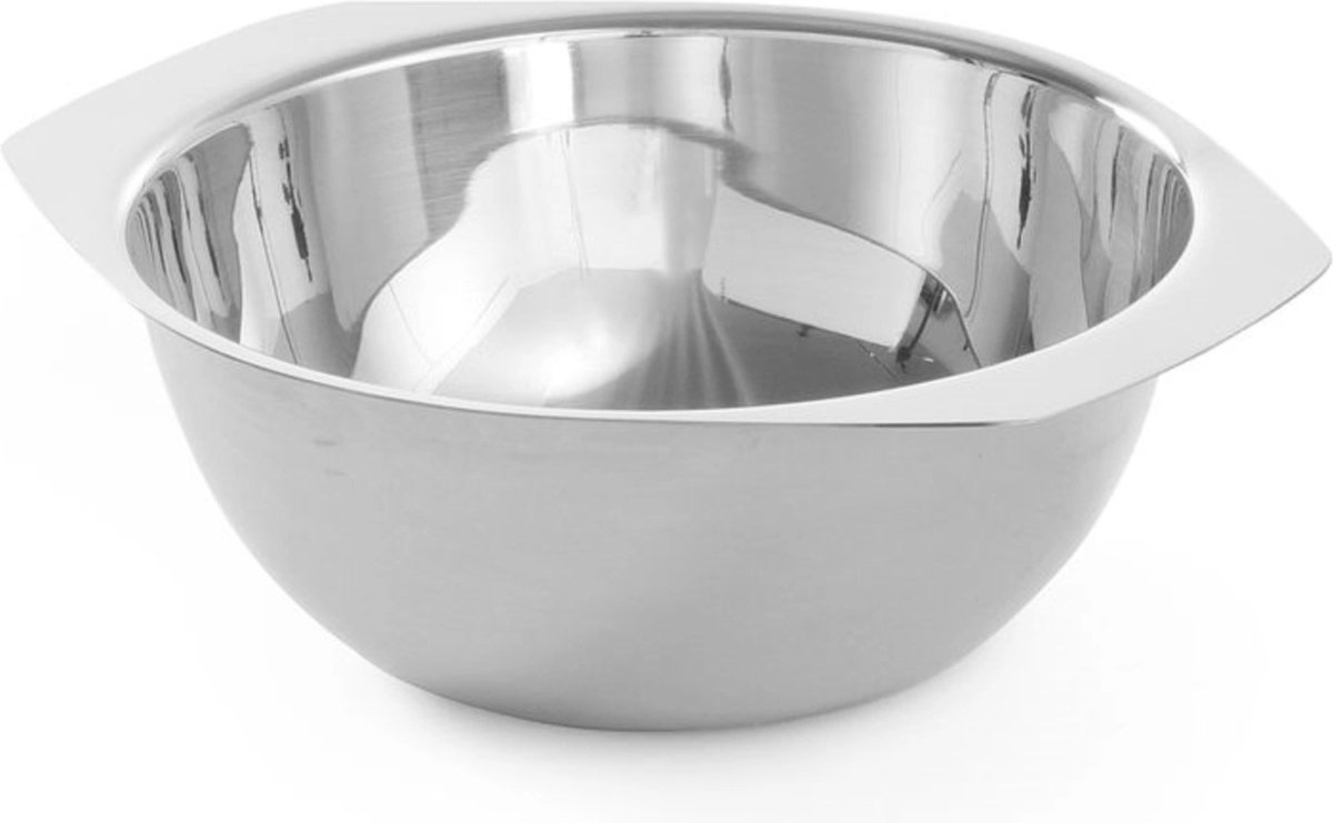 HENDI Soepkom – Met handgrepen – Roestvast staal – Vaatwasmachinebestendig – 0,35L