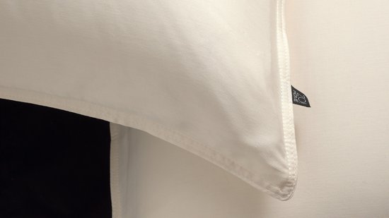 Zohome Dekbedovertrek Satinado - Effen Bedlinnen - 260x220 - Off-White - Dekbedhoes van 100% Katoen-Satijn van Merkloos — afbeelding 5