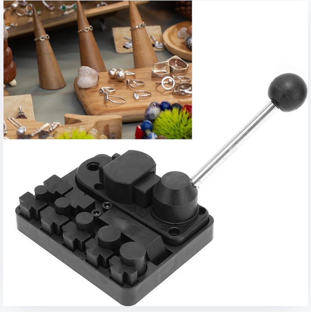 Ensemble d'outils de pliage de bague, outils de pliage de bague et de boucle d'oreille Outil de fabrication de bijoux Calibreur de bague Outil de