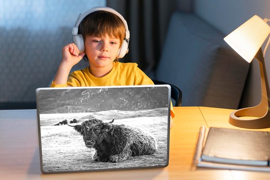 Autocollant pour ordinateur portable - 10,1 pouces - Highlander écossais - Berg - Animaux - 25x18cm - Autocollants pour ordinateur portable - Skin pour ordinateur portable - Housse