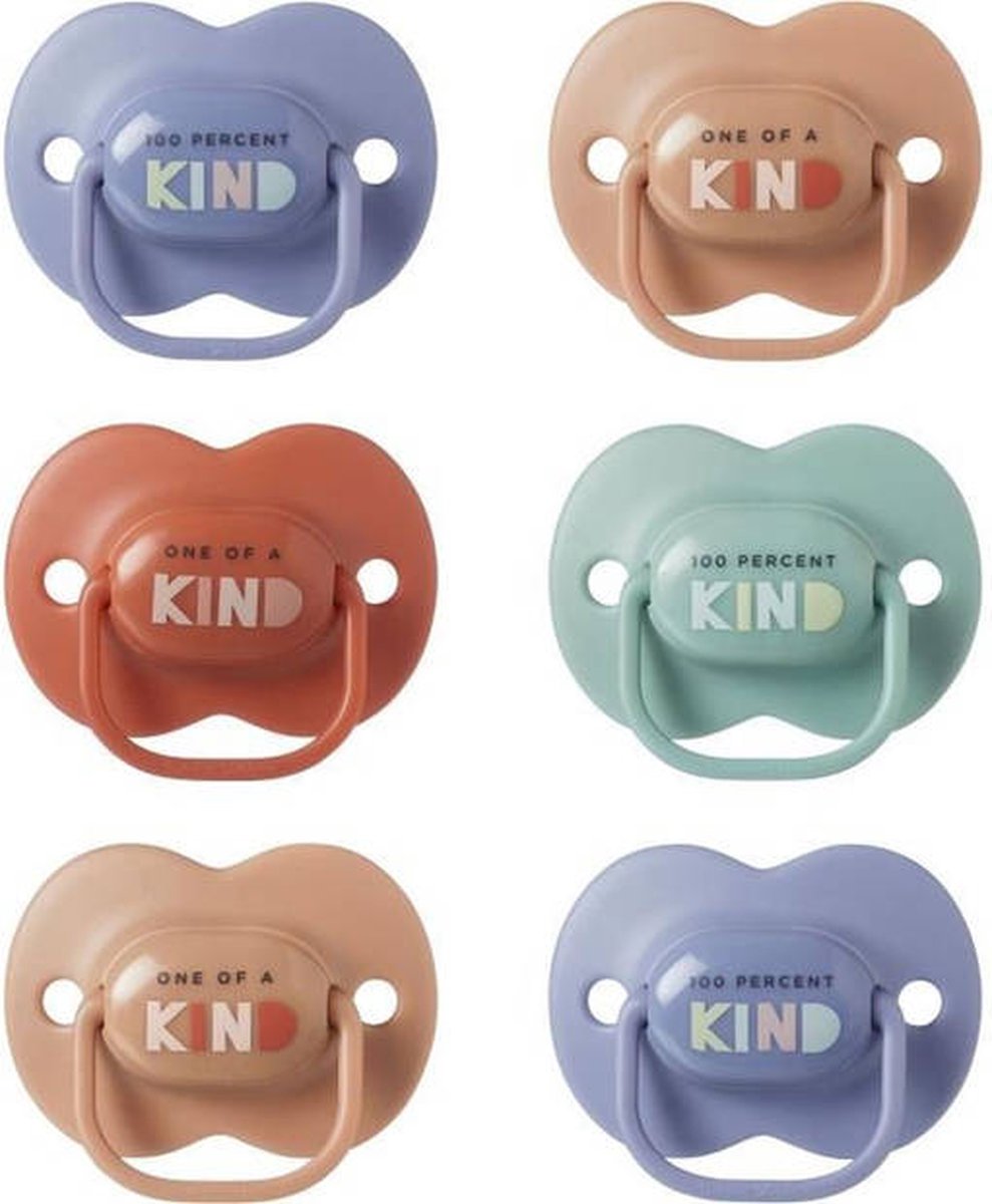 Goedkoopste Tommee Tippee Anytime Fopspenen - dagelijks gebruik - 18-36 maanden - Set van 6 - Symmetrische orthodontische vorm, - BPA-vrije siliconen