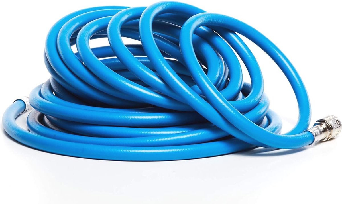 PVC Luchtslang - 10 meter - Universele snelkoppeling - Maximale druk 20 bar